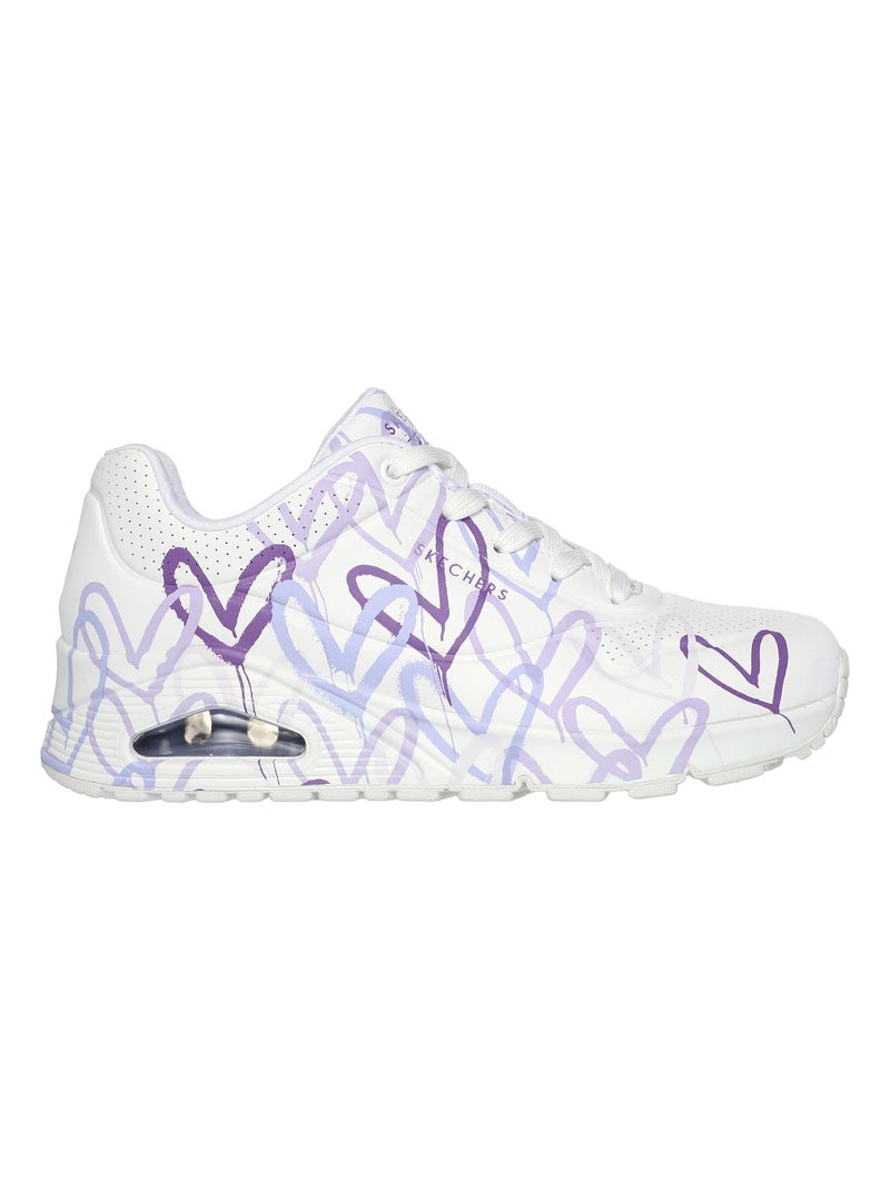 Basket à Lacets Skechers Uno-Spread The Love Blanc - Kiabi
