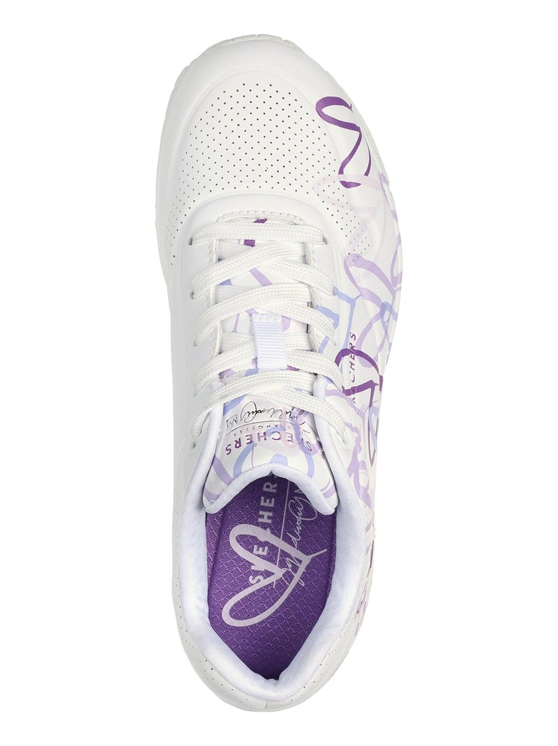 Basket à Lacets Skechers Uno-Spread The Love Blanc - Kiabi