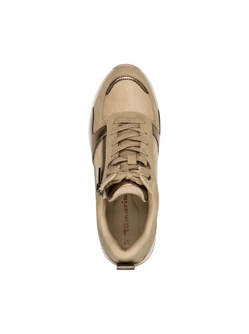Basket à Lacets Tamaris Beige - Kiabi