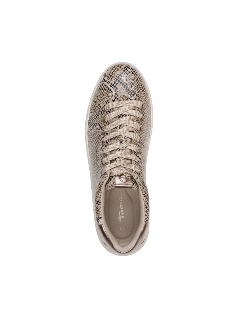 Basket à Lacets Tamaris Beige - Kiabi