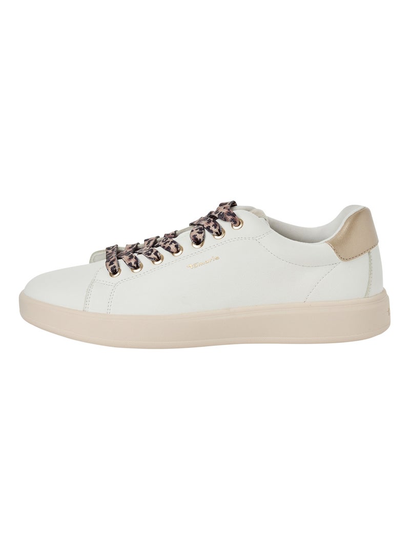 Basket à Lacets Tamaris Blanc Beige - Kiabi