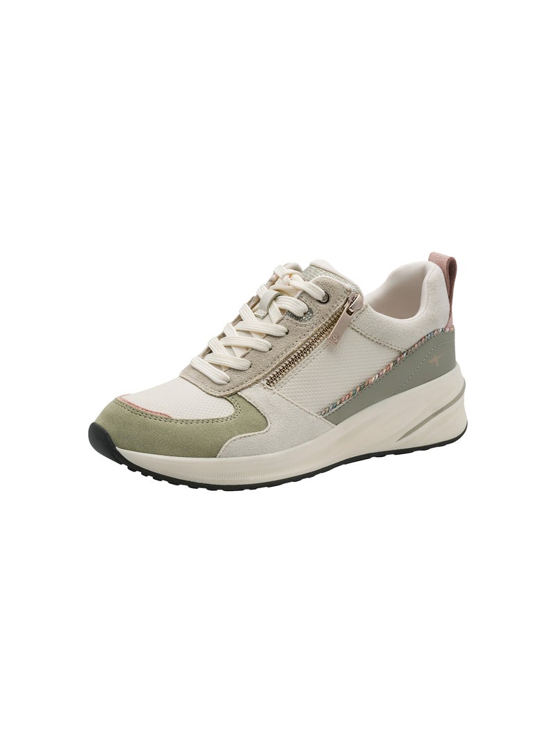 Basket à Lacets Tamaris Blanc Beige - Kiabi