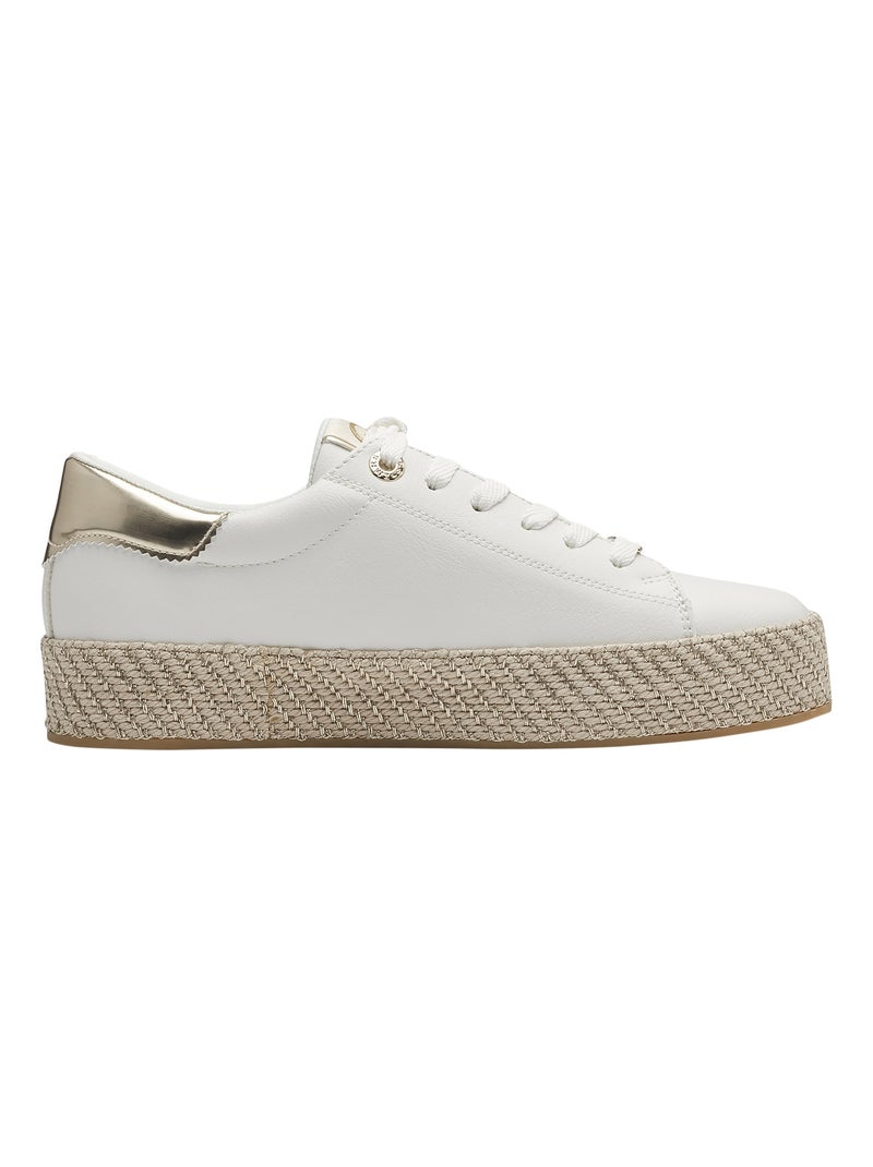 Basket à Lacets Tamaris Blanc Doré - Kiabi