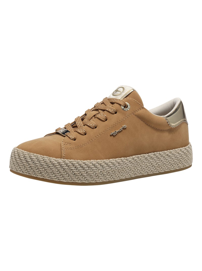 Basket à Lacets Tamaris Camel - Kiabi