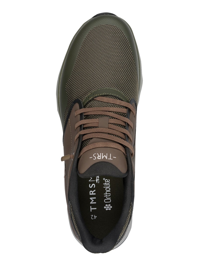 Basket à Lacets Tamaris Kaki - Kiabi