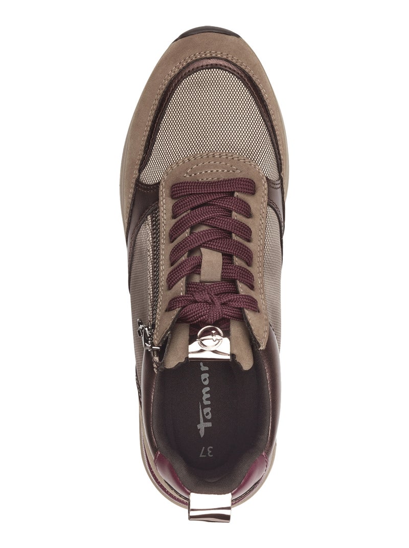 Basket à Lacets Tamaris Marron - Kiabi