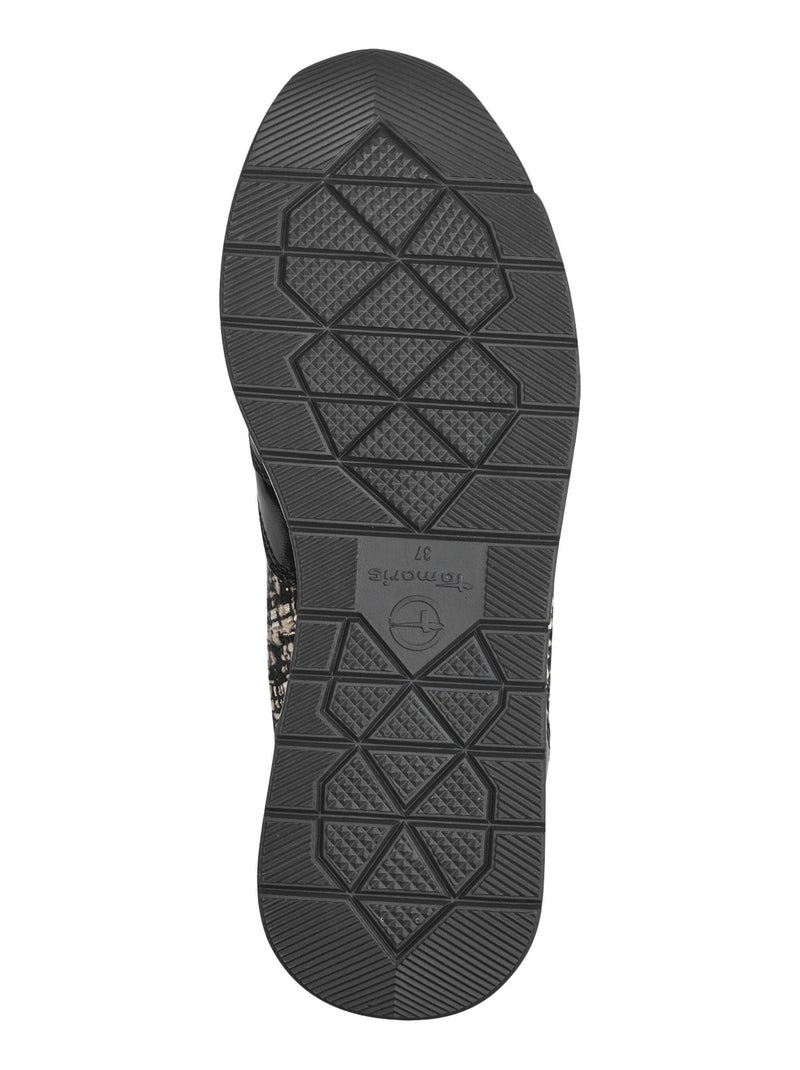 Basket à Lacets Tamaris Noir - Kiabi