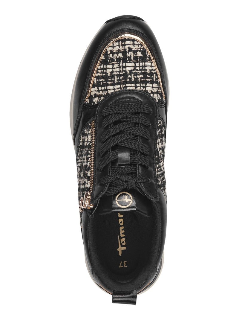 Basket à Lacets Tamaris Noir - Kiabi