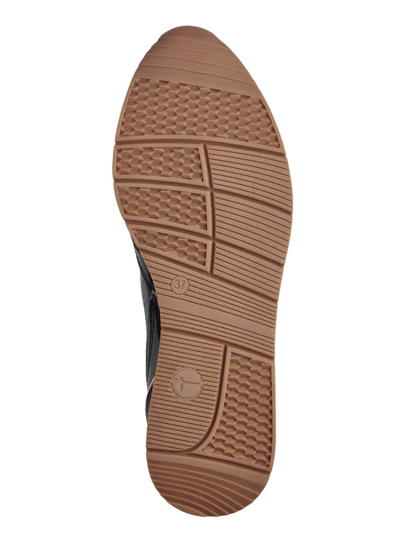 Basket à Lacets Tamaris Noir - Kiabi