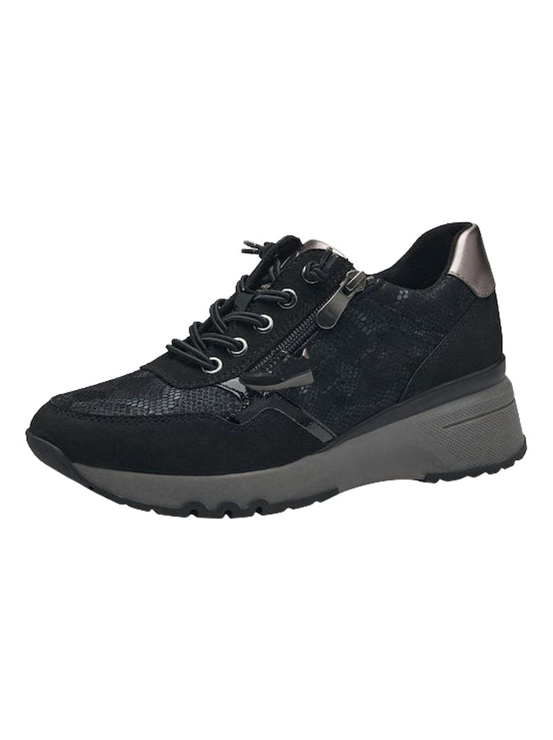 Basket à Lacets Tamaris Noir - Kiabi