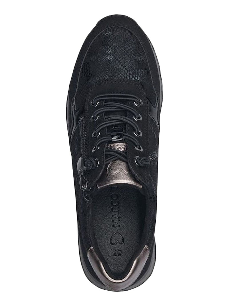 Basket à Lacets Tamaris Noir - Kiabi