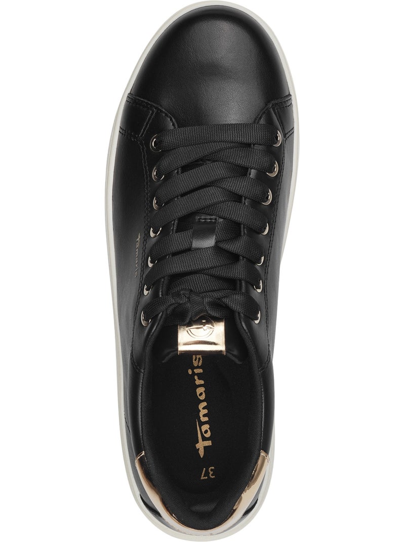 Basket à Lacets Tamaris Noir - Kiabi