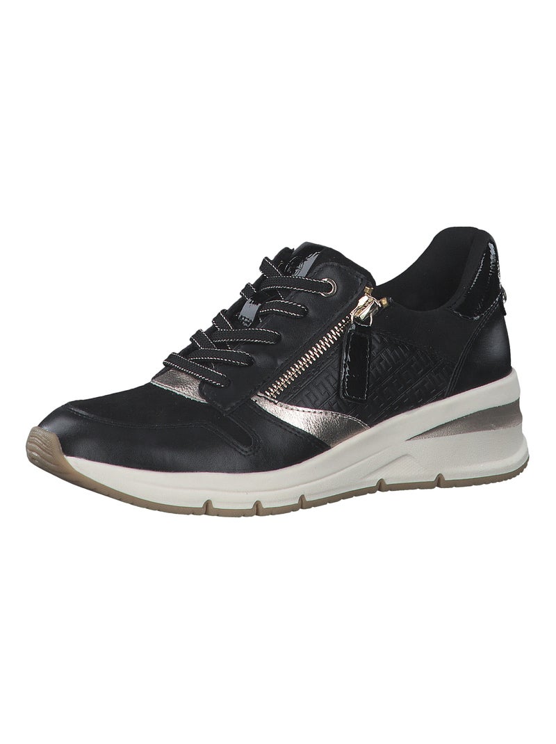 Basket à Lacets Tamaris Noir Doré - Kiabi