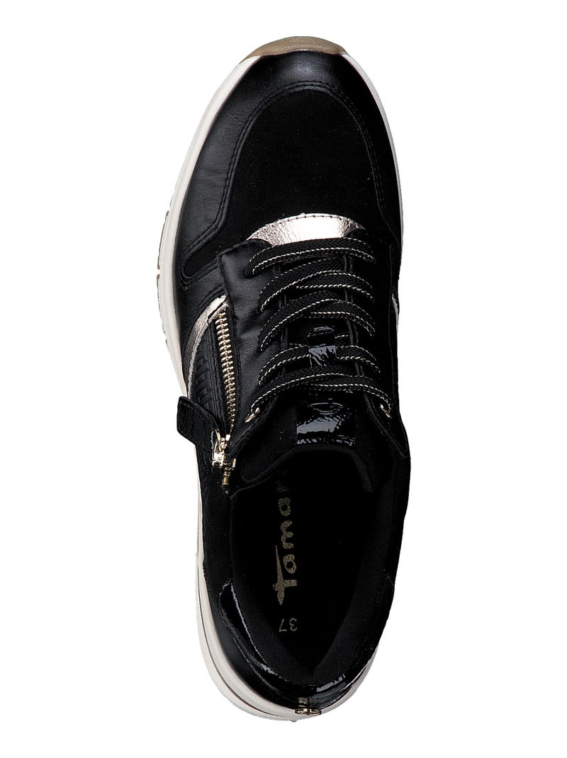 Basket à Lacets Tamaris Noir Doré - Kiabi
