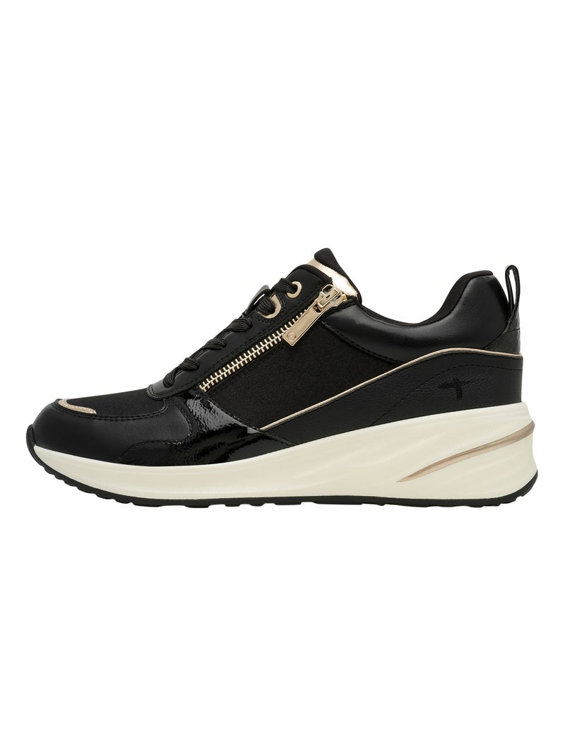 Basket à Lacets Tamaris Noir Doré - Kiabi