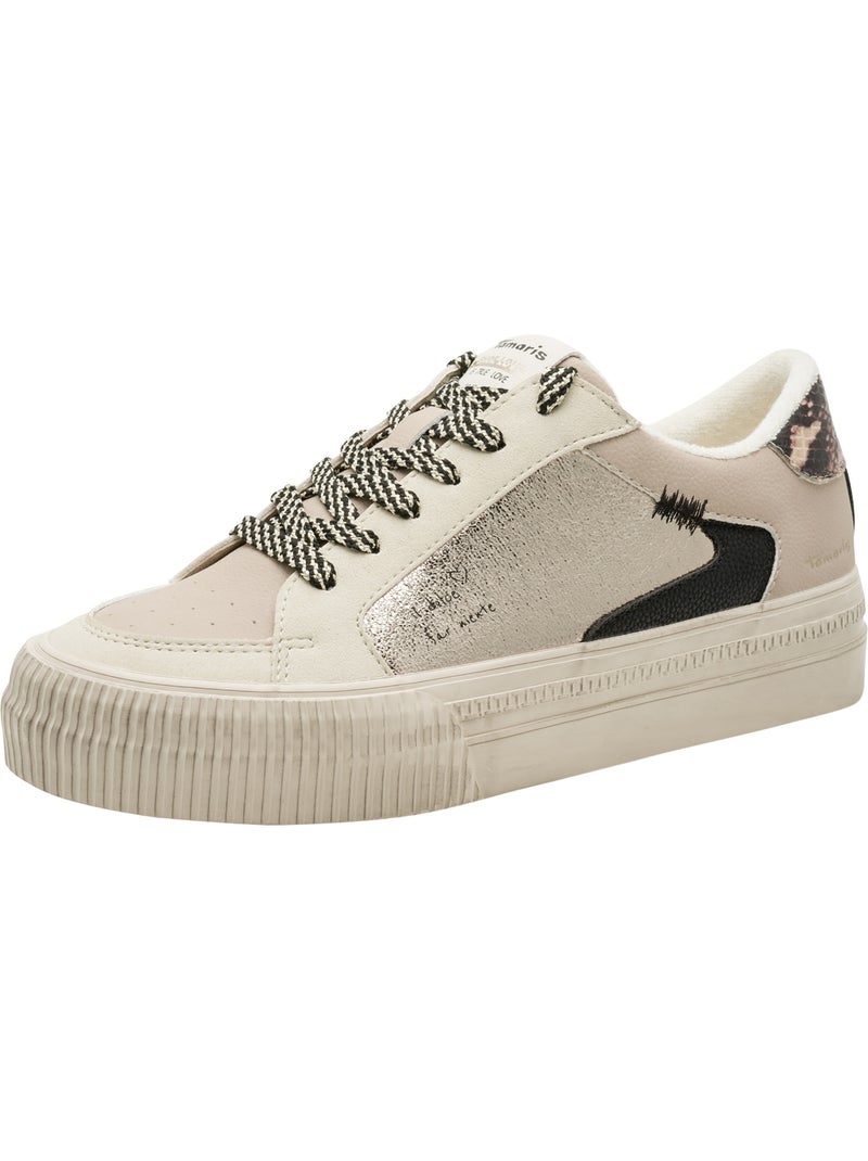 Basket à lacets tamaris Taupe - Kiabi
