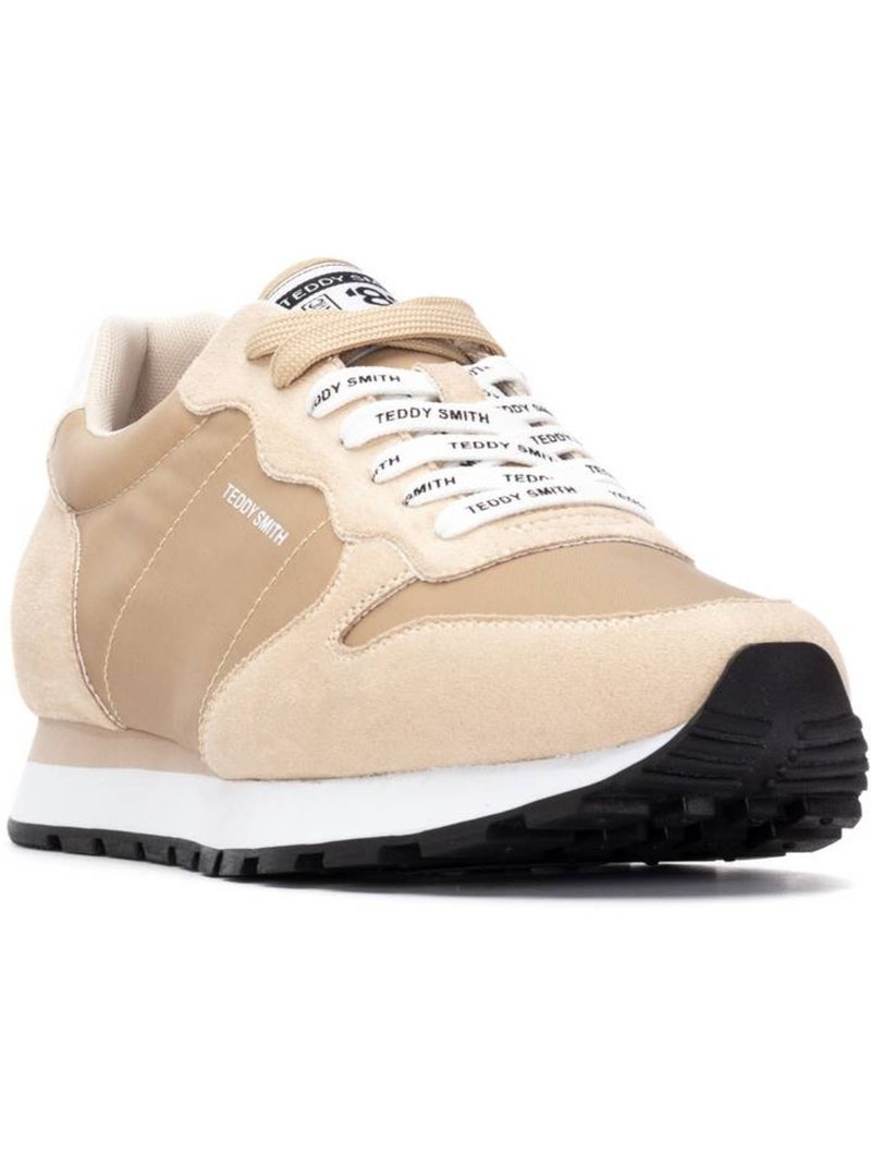 Basket  à Lacets Teddy Smith Beige - Kiabi