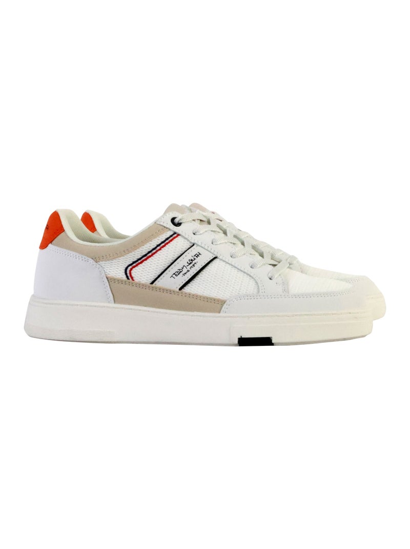 Basket à Lacets Teddy Smith Blanc - Kiabi