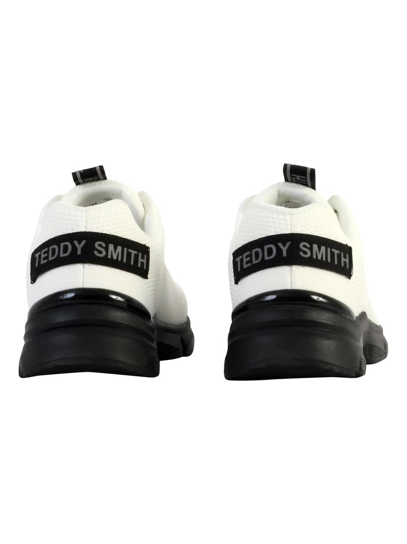 Basket à Lacets Teddy Smith Blanc - Kiabi