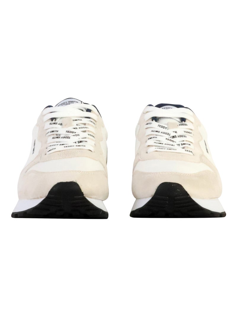 Basket à Lacets Teddy Smith Blanc - Kiabi