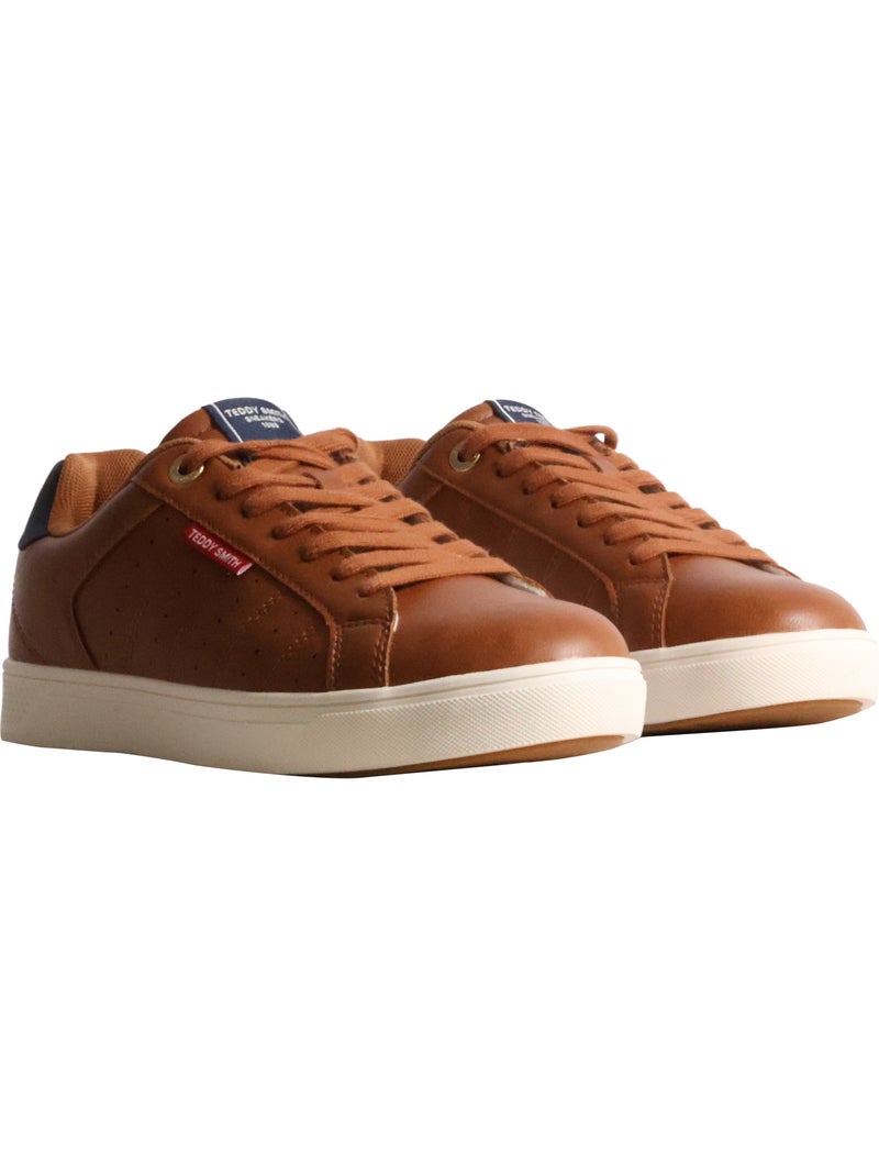 Basket à lacets teddy smith Camel - Kiabi