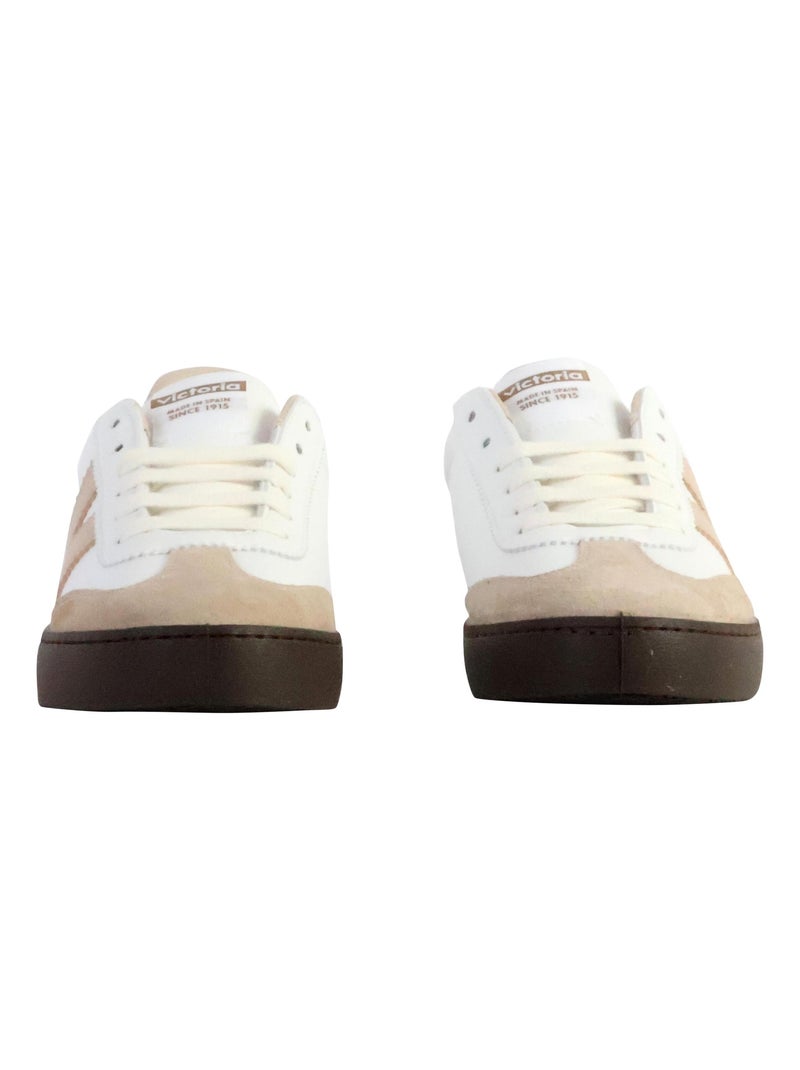 Basket à Lacets Victoria Beige - Kiabi
