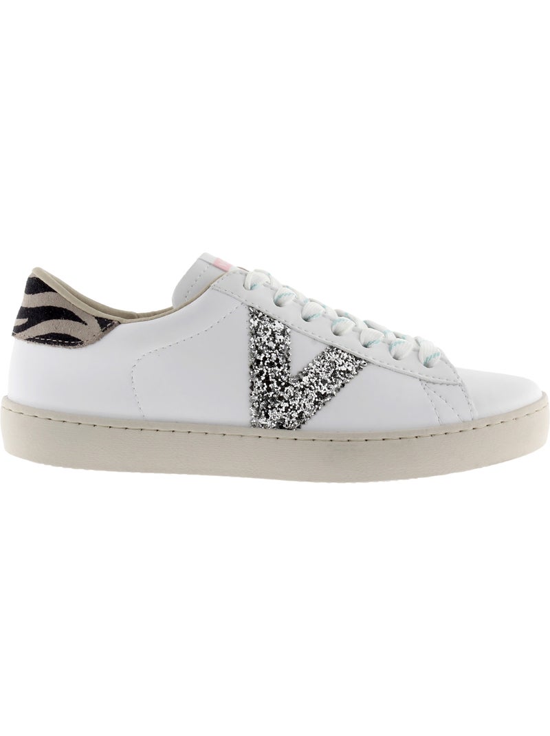 Basket à Lacets Victoria Blanc Gris Noir - Kiabi