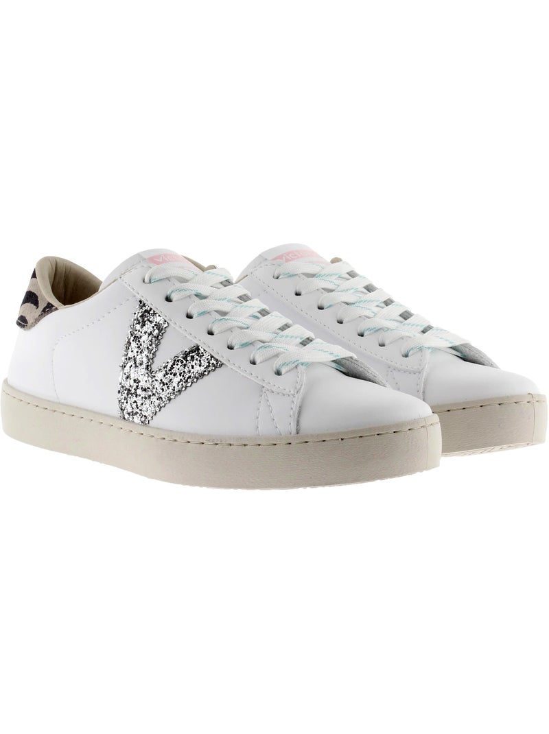Basket à Lacets Victoria Blanc Gris Noir - Kiabi