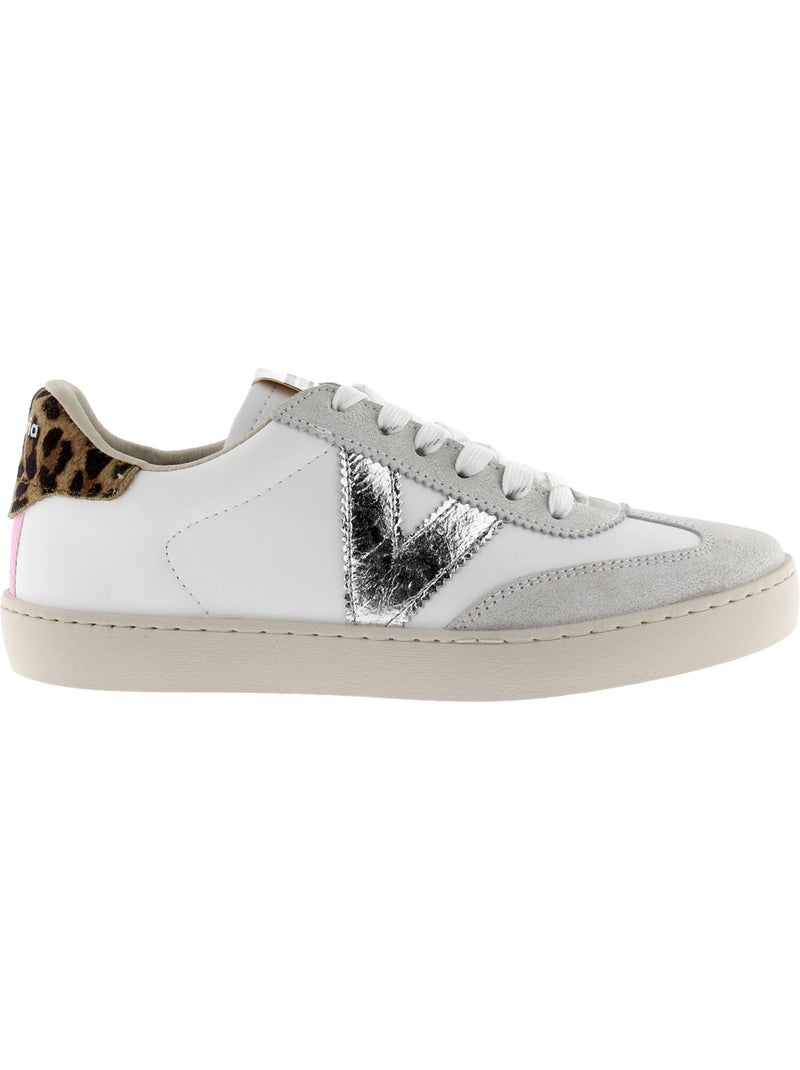 Basket à Lacets Victoria Blanc Gris Noir - Kiabi