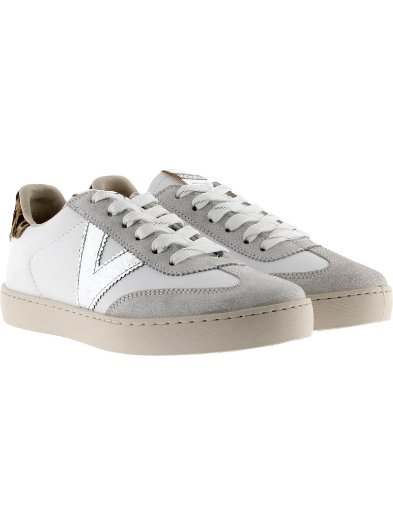Basket à Lacets Victoria Blanc Gris Noir - Kiabi