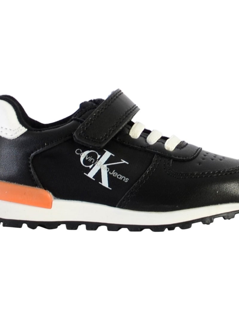 Basket à Scratch Calvin Klein Jeans Enfant Low Cut Lace-Up Noir - Kiabi