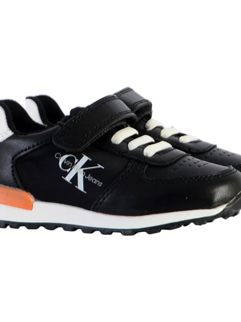Basket à Scratch Calvin Klein Jeans Enfant Low Cut Lace-Up Noir - Kiabi