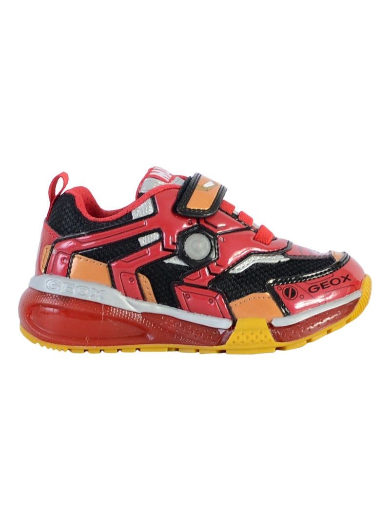 Basket à Scratch Enfant Geox Bayonic Noir Rouge - Kiabi