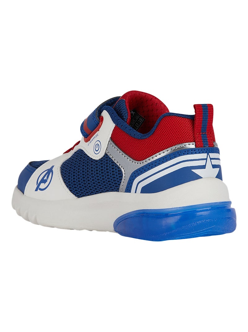 Basket à Scratch Enfant Geox Ciberdron Bleu Rouge - Kiabi