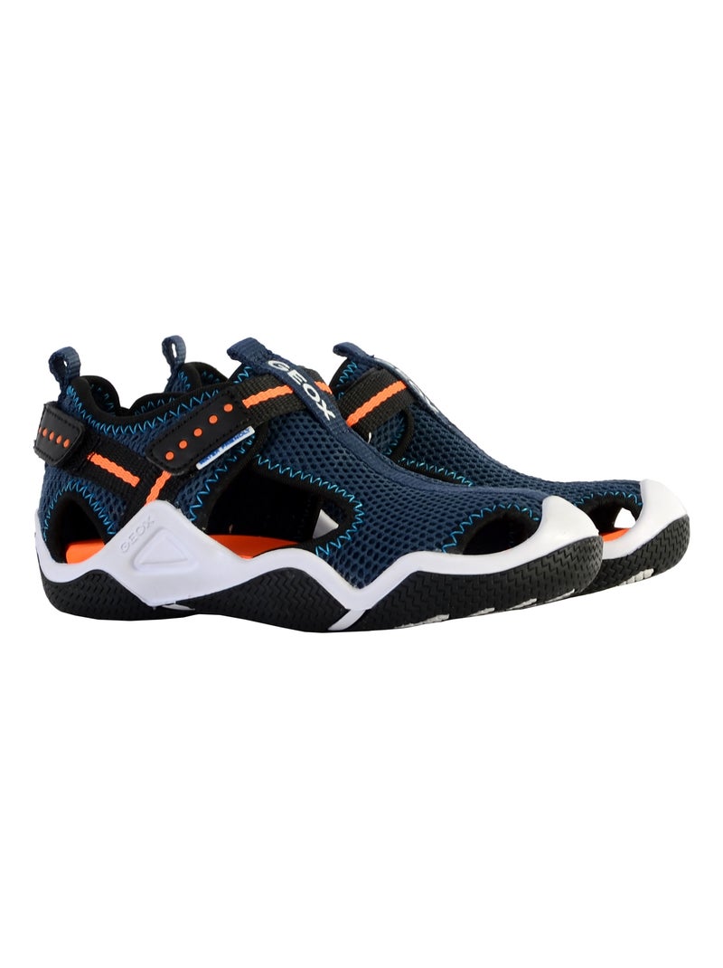 Basket à Scratch Enfant Geox Wader Bleu - Kiabi