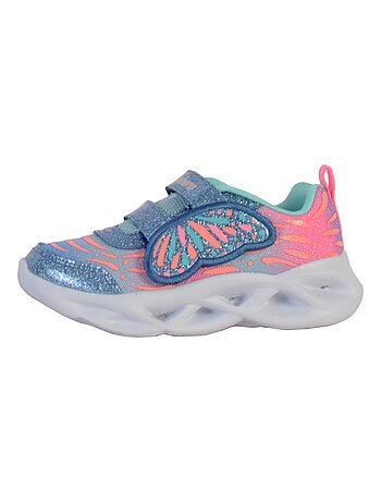 Basket À Scratch Enfant Skechers S Lights- Twisty Brights
