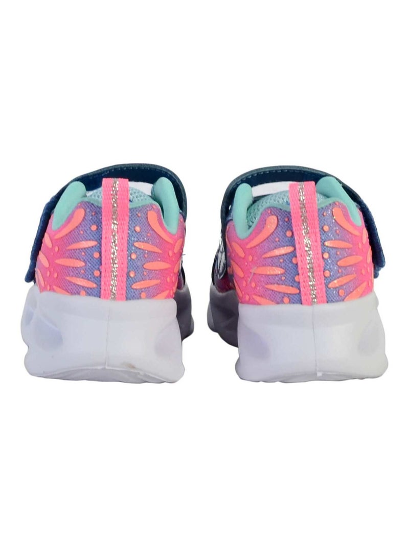 Basket À Scratch Enfant Skechers S Lights- Twisty Brights Rose - Kiabi