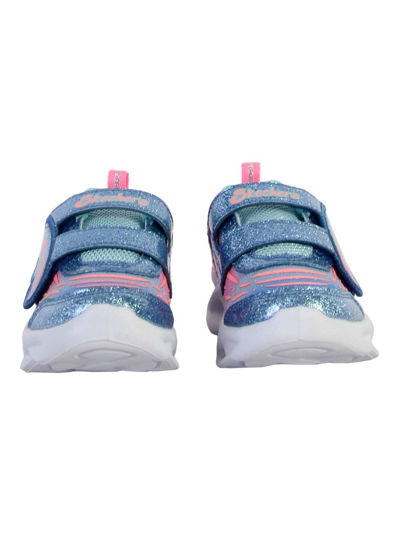 Basket À Scratch Enfant Skechers S Lights- Twisty Brights Rose - Kiabi