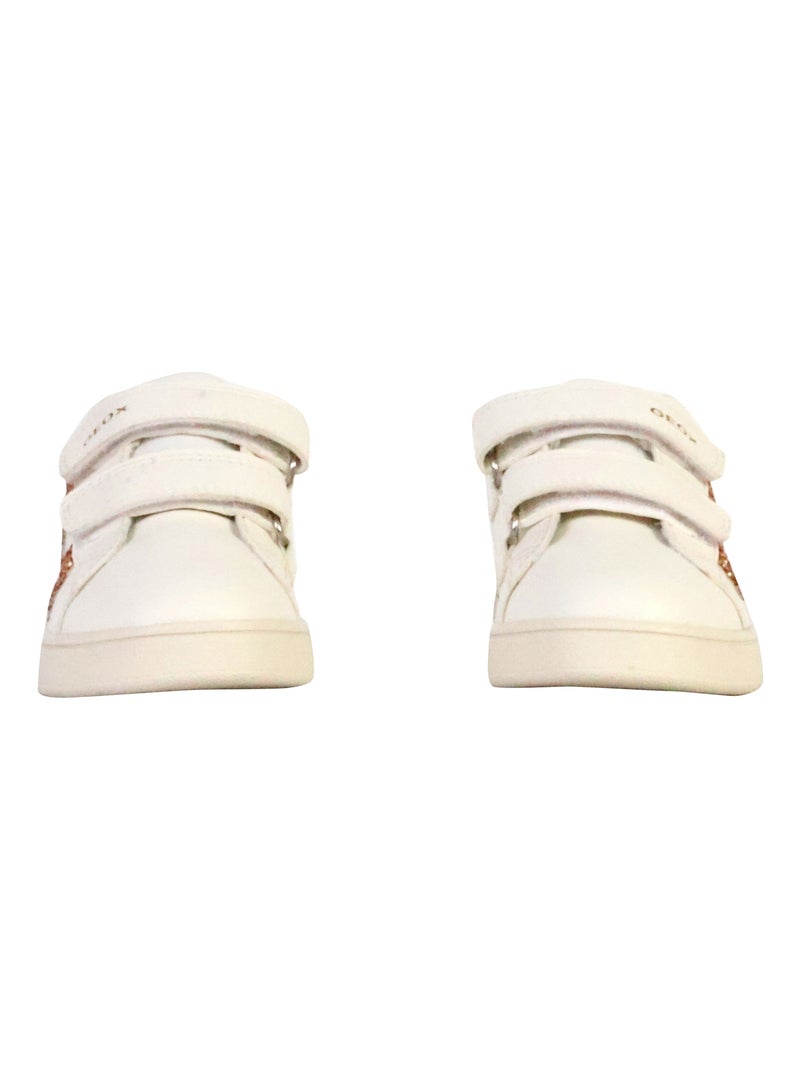 Basket à Scratch Junior Geox Eclyper Blanc - Kiabi