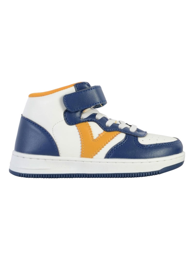 Basket à Scratch Montante Enfant Victoria Bleu - Kiabi