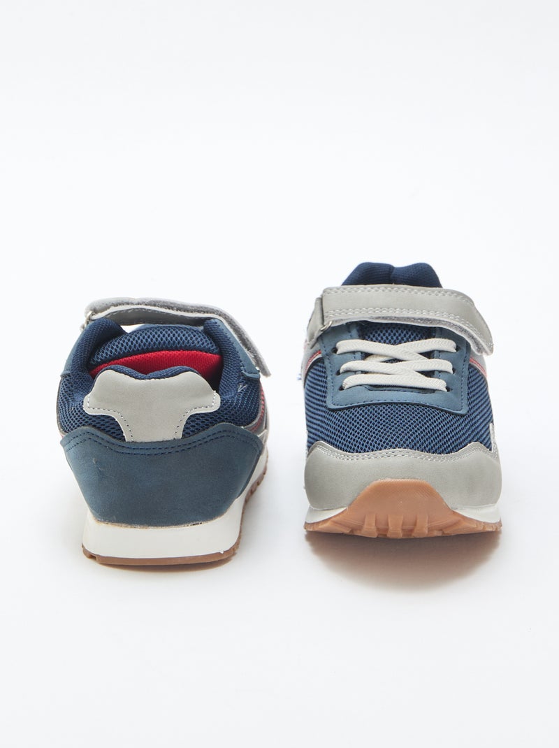 Basket à scratch multicolore en mesh Bleu - Kiabi