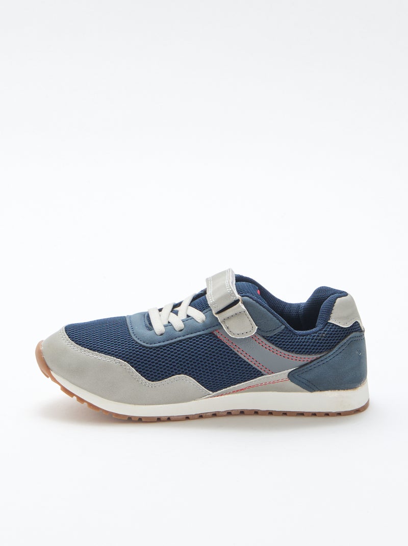 Basket à scratch multicolore en mesh Bleu - Kiabi