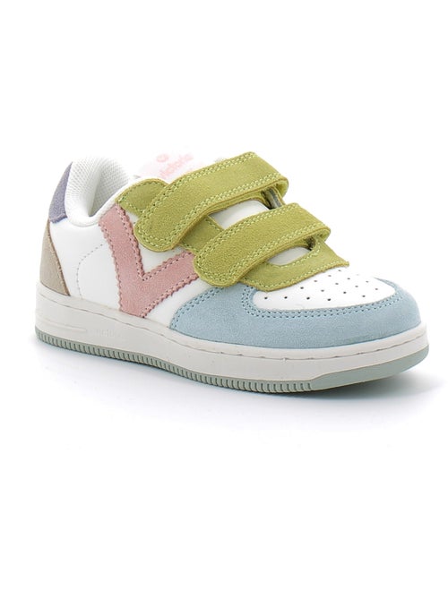 Basket à Scratch Pour Enfant Tiempo Scratch Cuir Fendu Multicolore - Kiabi Basket à Scratch Pour Enfant Tiempo Scratch Cuir Fendu Multicolore - Kiabi