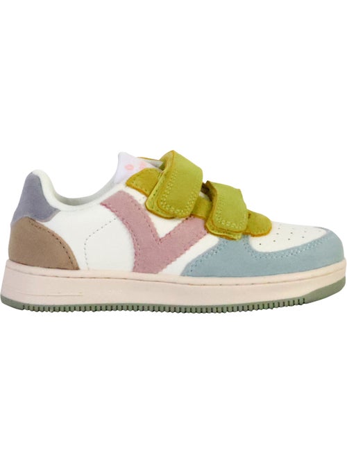 Basket à Scratch Pour Enfant Tiempo Scratch Cuir Fendu Multicolore - Kiabi Basket à Scratch Pour Enfant Tiempo Scratch Cuir Fendu Multicolore - Kiabi