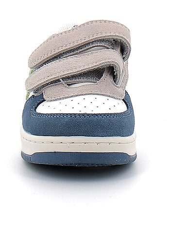 Basket à Scratch Pour Enfant Tiempo Scratch Cuir Fendu Multicolore