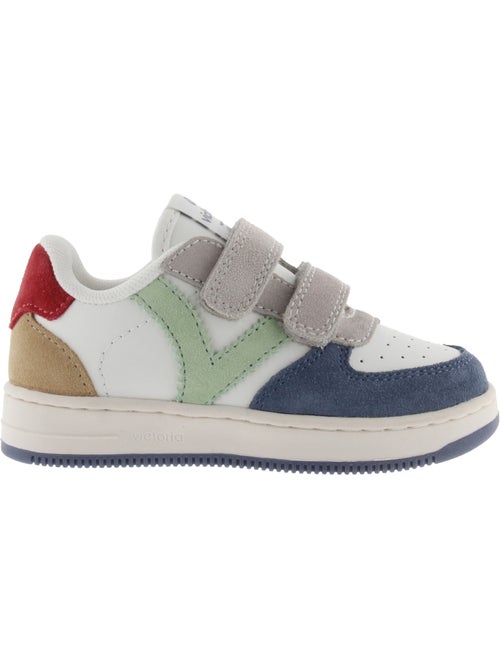Basket à Scratch Pour Enfant Tiempo Scratch Cuir Fendu Multicolore - Kiabi