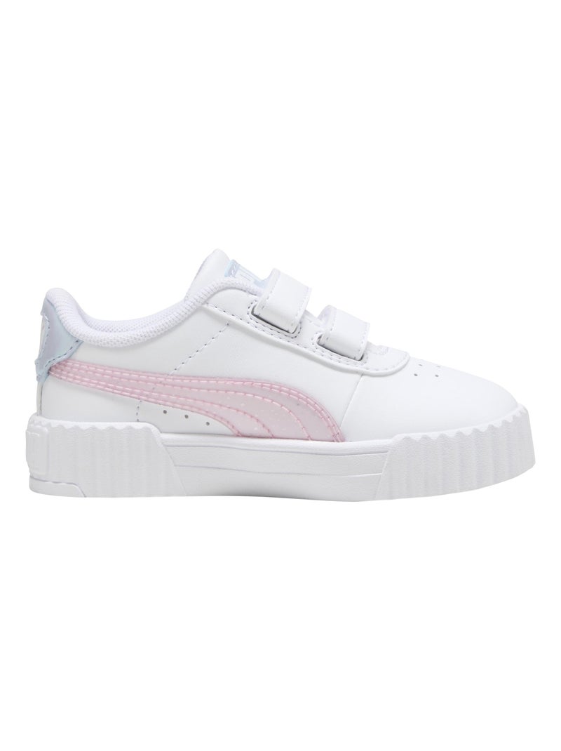 Basket à Scratches Enfant Puma Carina 3.0 Blurry Dreams V inf Blanc - Kiabi