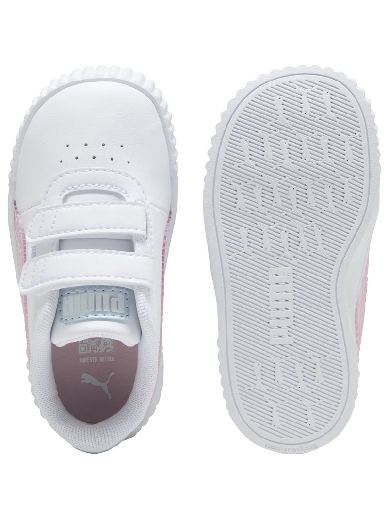 Basket à Scratches Enfant Puma Carina 3.0 Blurry Dreams V inf Blanc - Kiabi