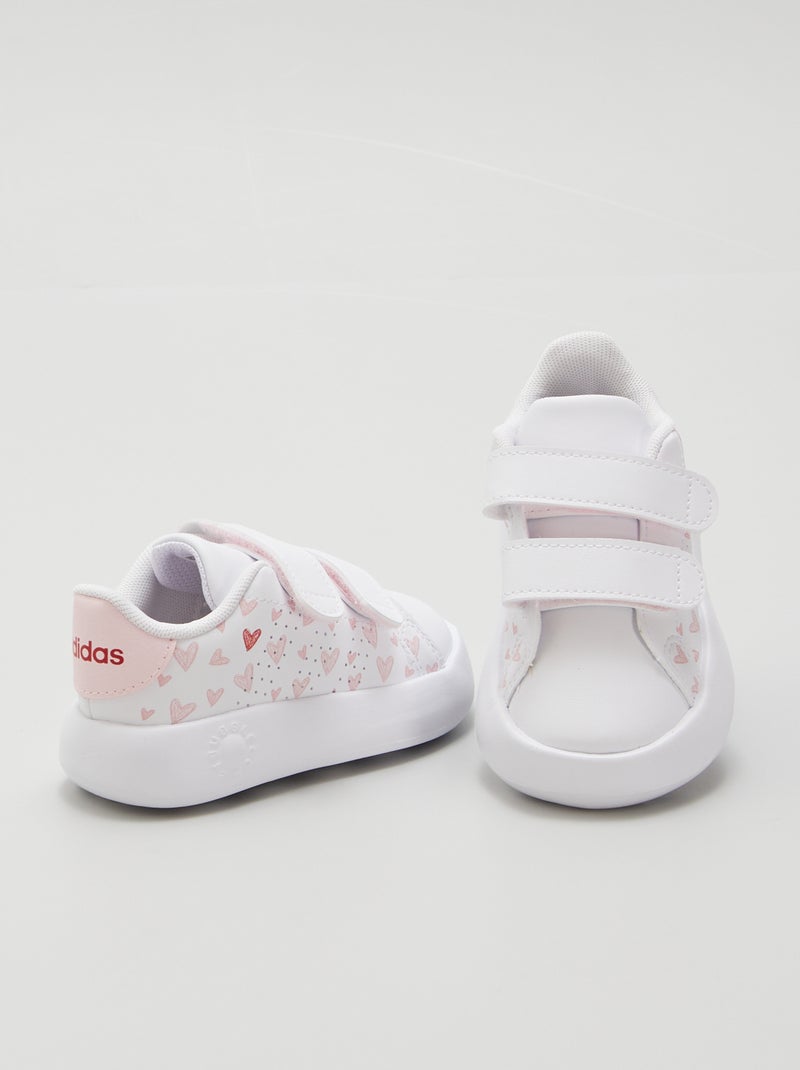 Basket à scratchs 'adidas' à motif 'cœurs' blanc - Kiabi