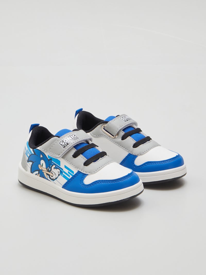 Basket à scratchs 'Sonic' 'SEGA' Bleu/Blanc - Kiabi